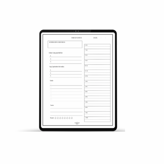 Today’s Focus: Daily Planner